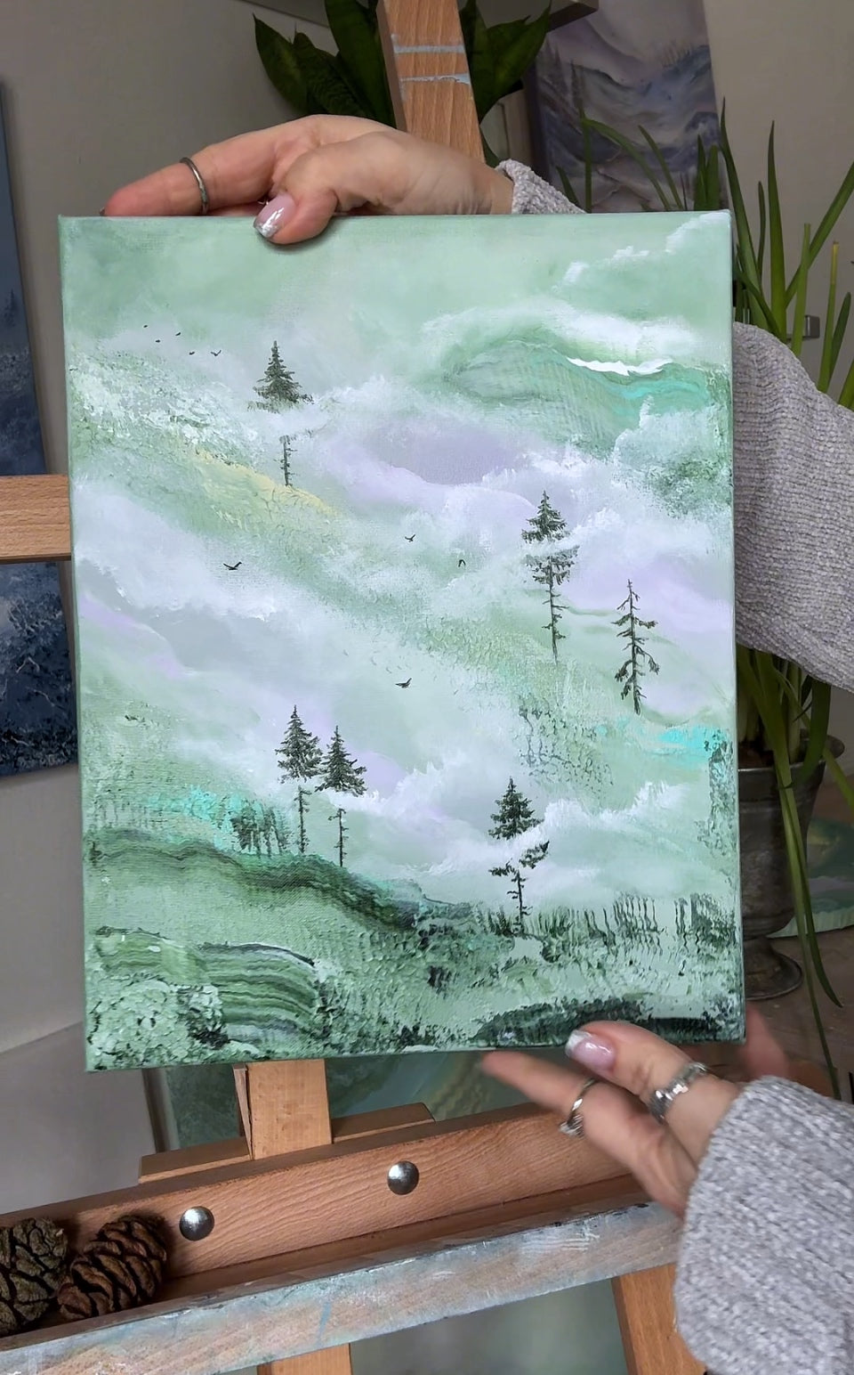 Misty heights 24x30cm
