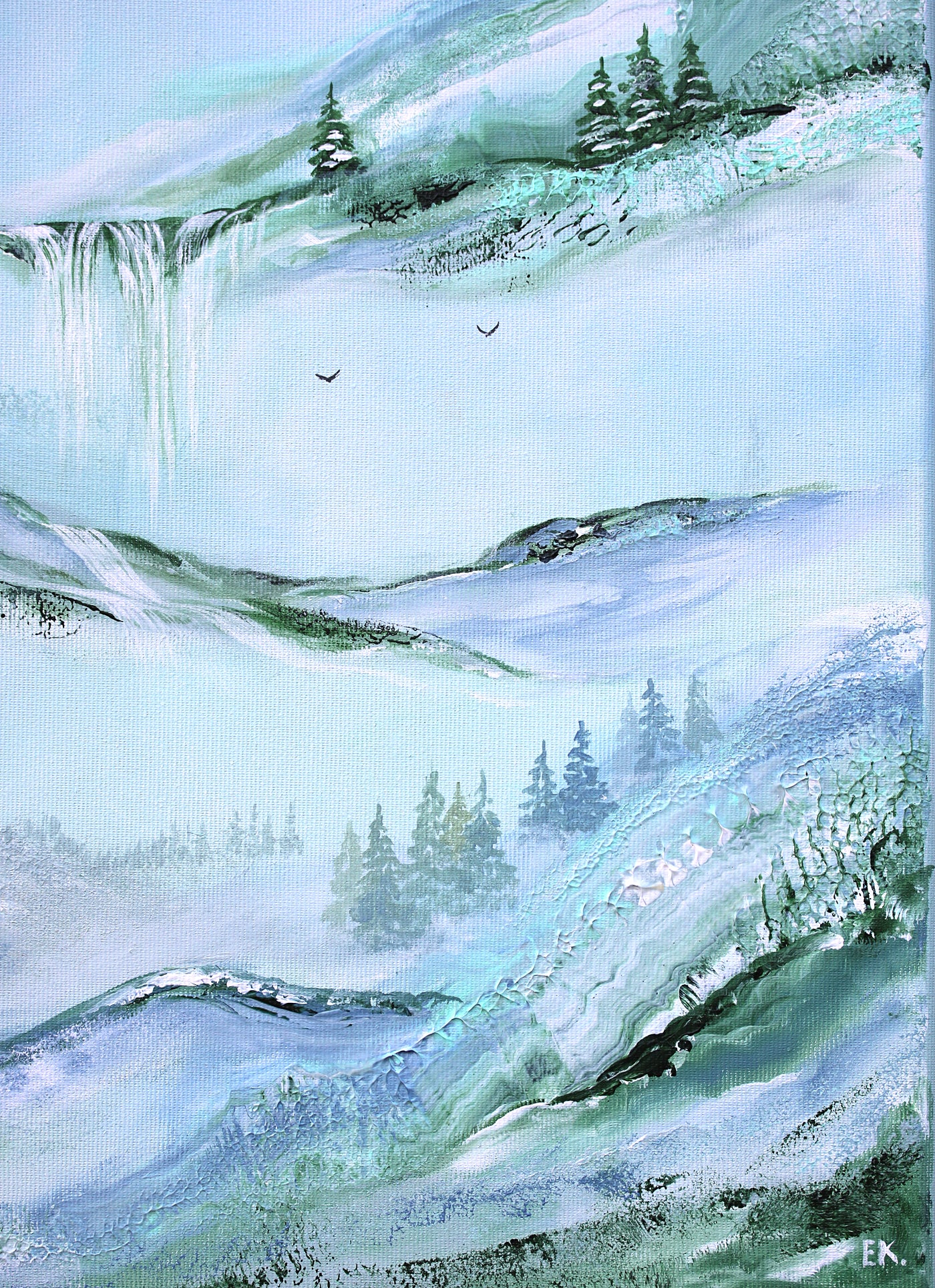 Living under the hill 50x50cm