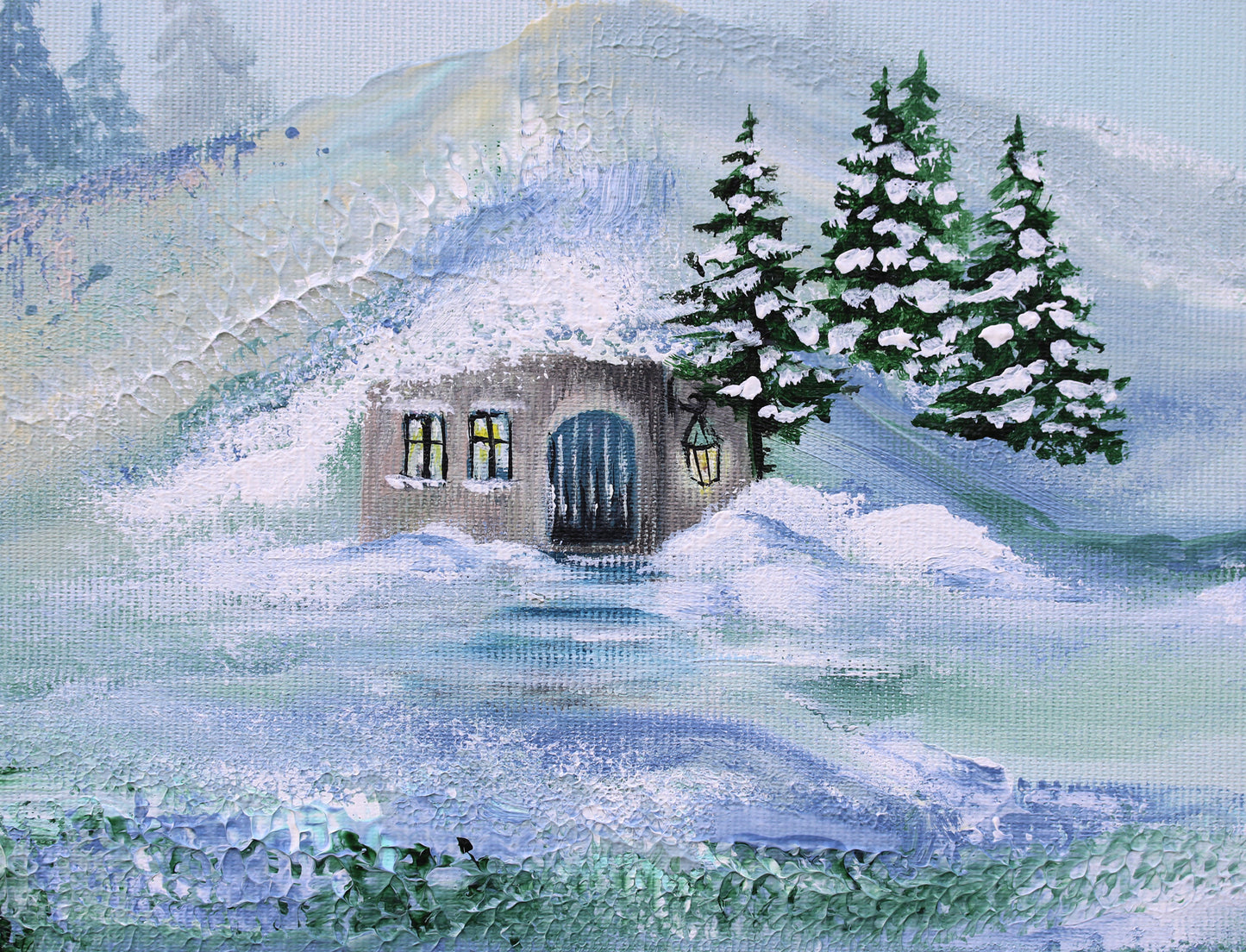 Living under the hill 50x50cm