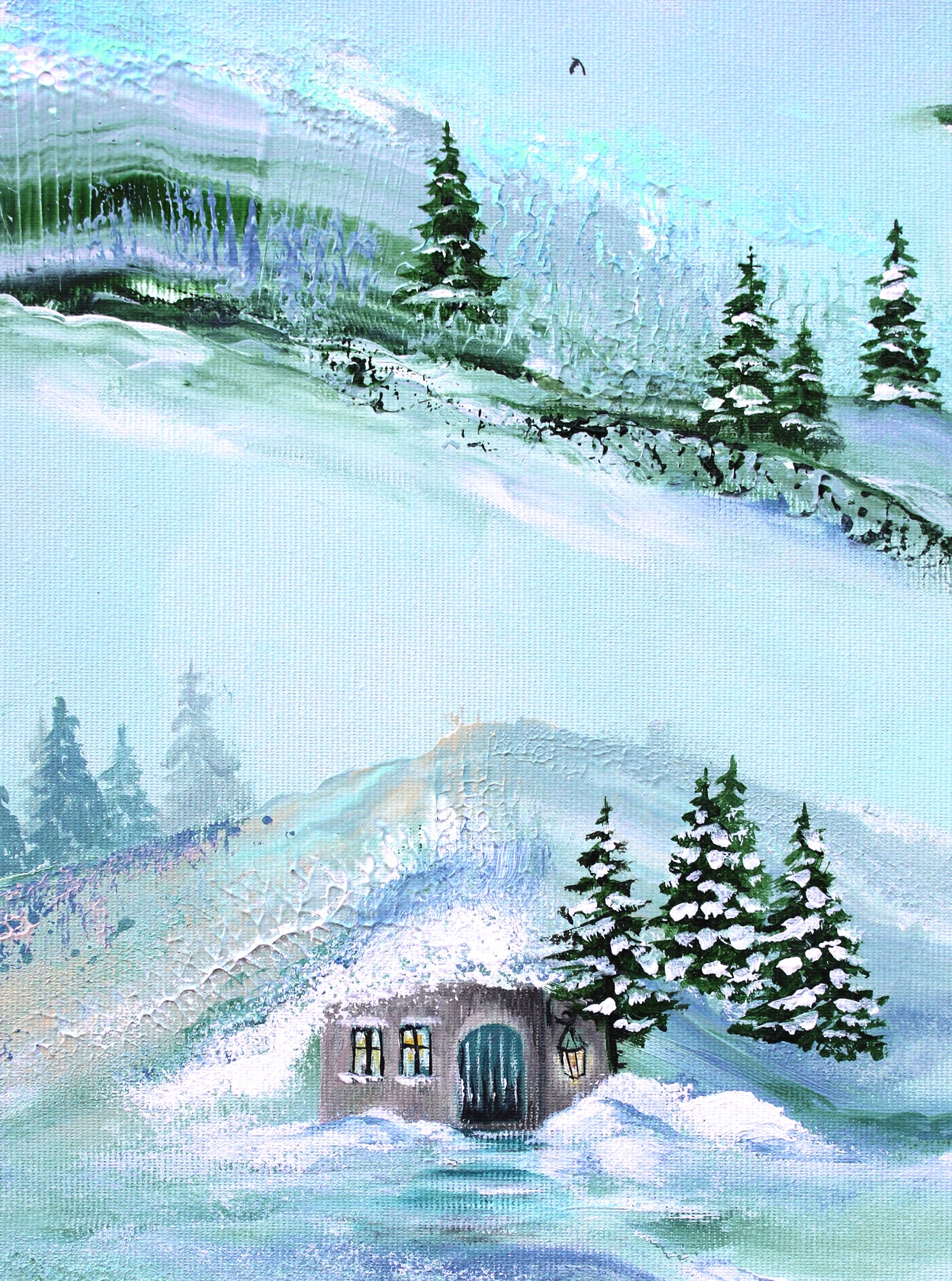 Living under the hill 50x50cm