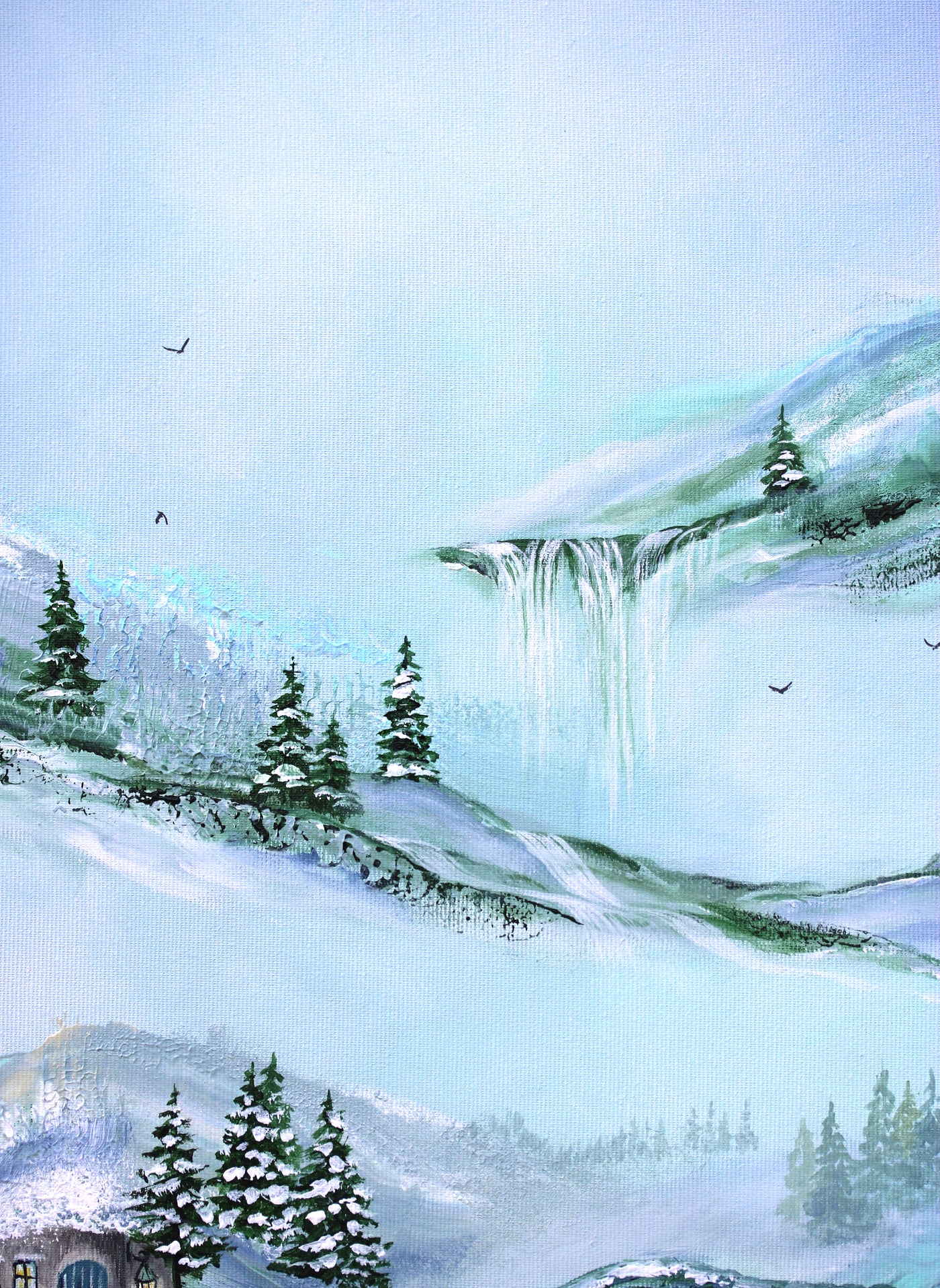 Living under the hill 50x50cm