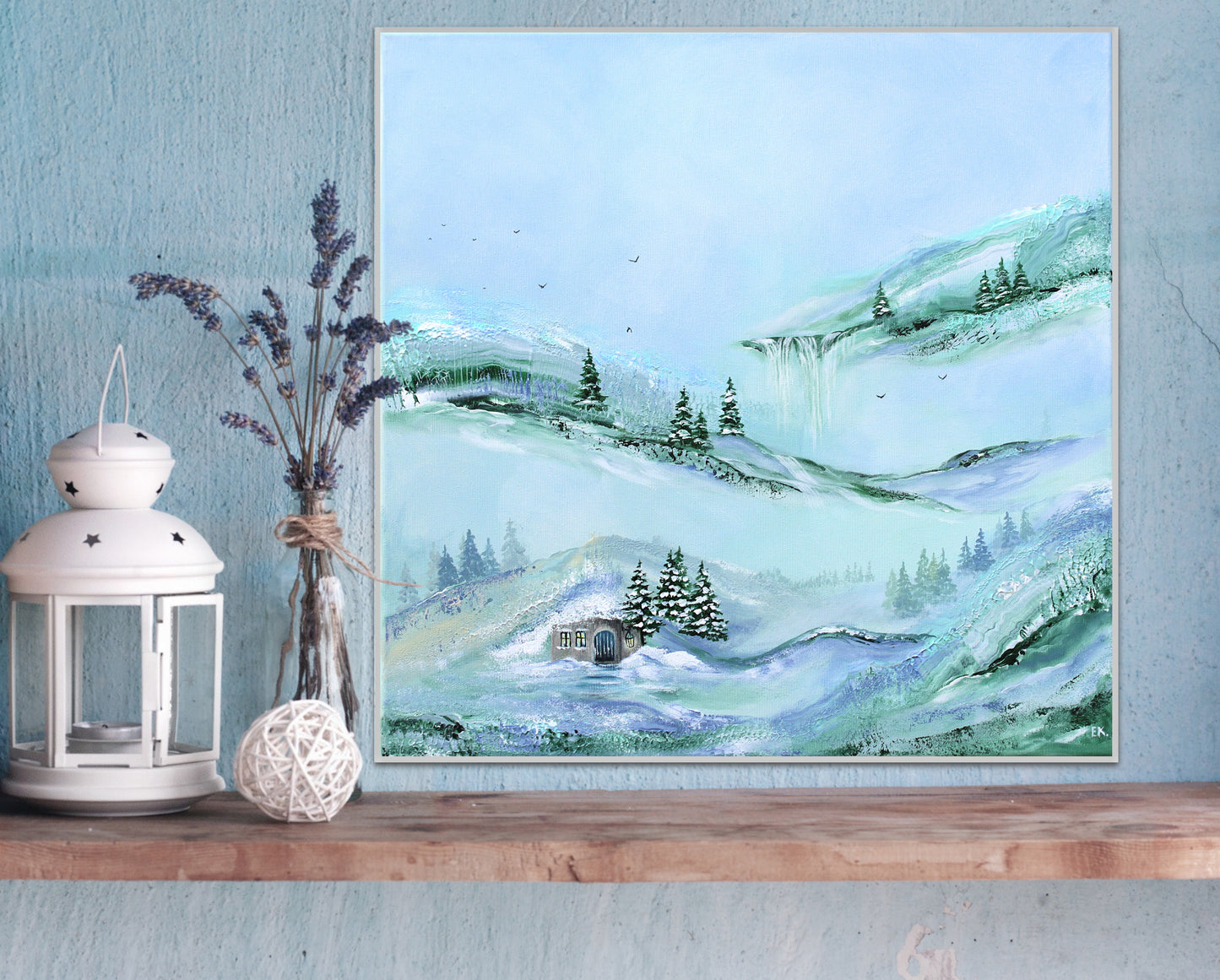 Living under the hill 50x50cm