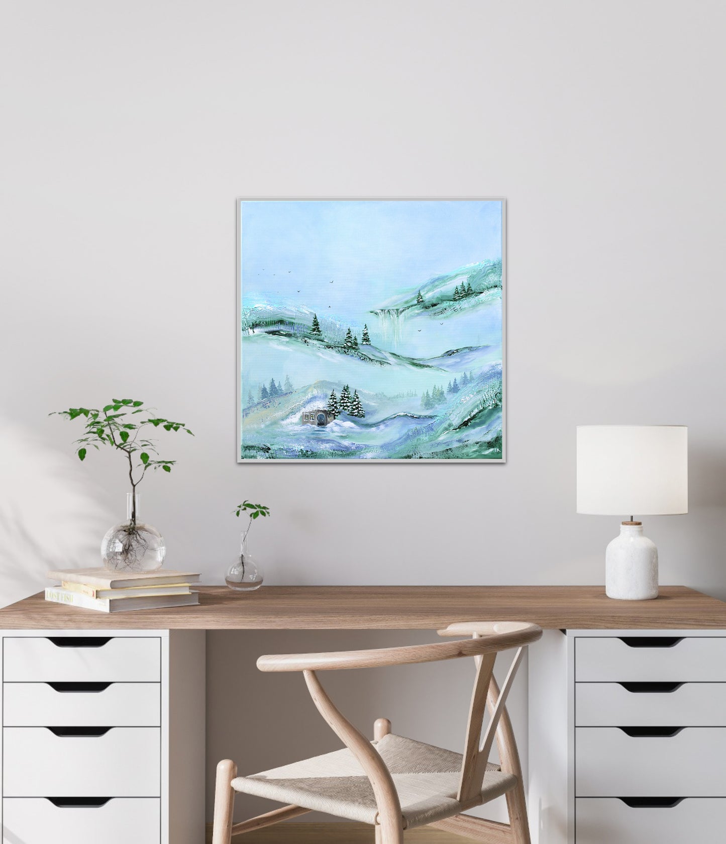 Living under the hill 50x50cm