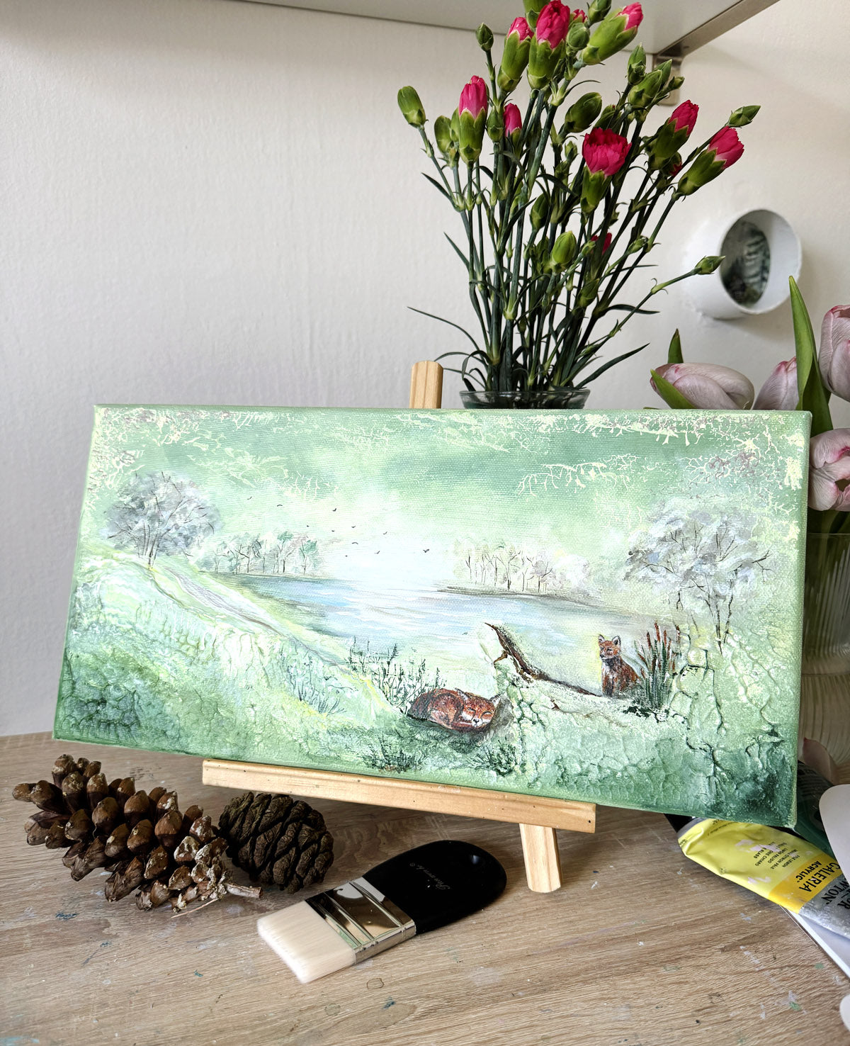A moment of rest 20x40cm