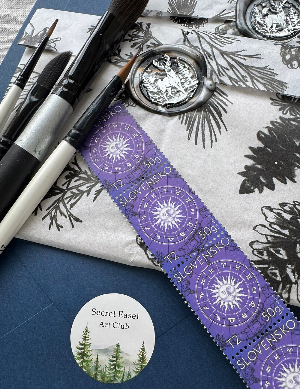 Snail mail art club subscription