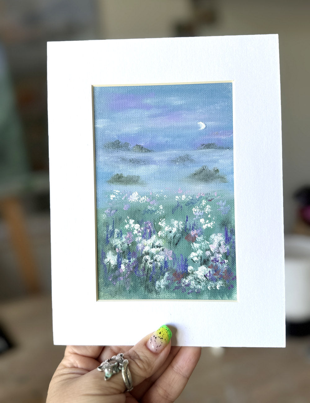 Twilight Blossoms - August Diary Page