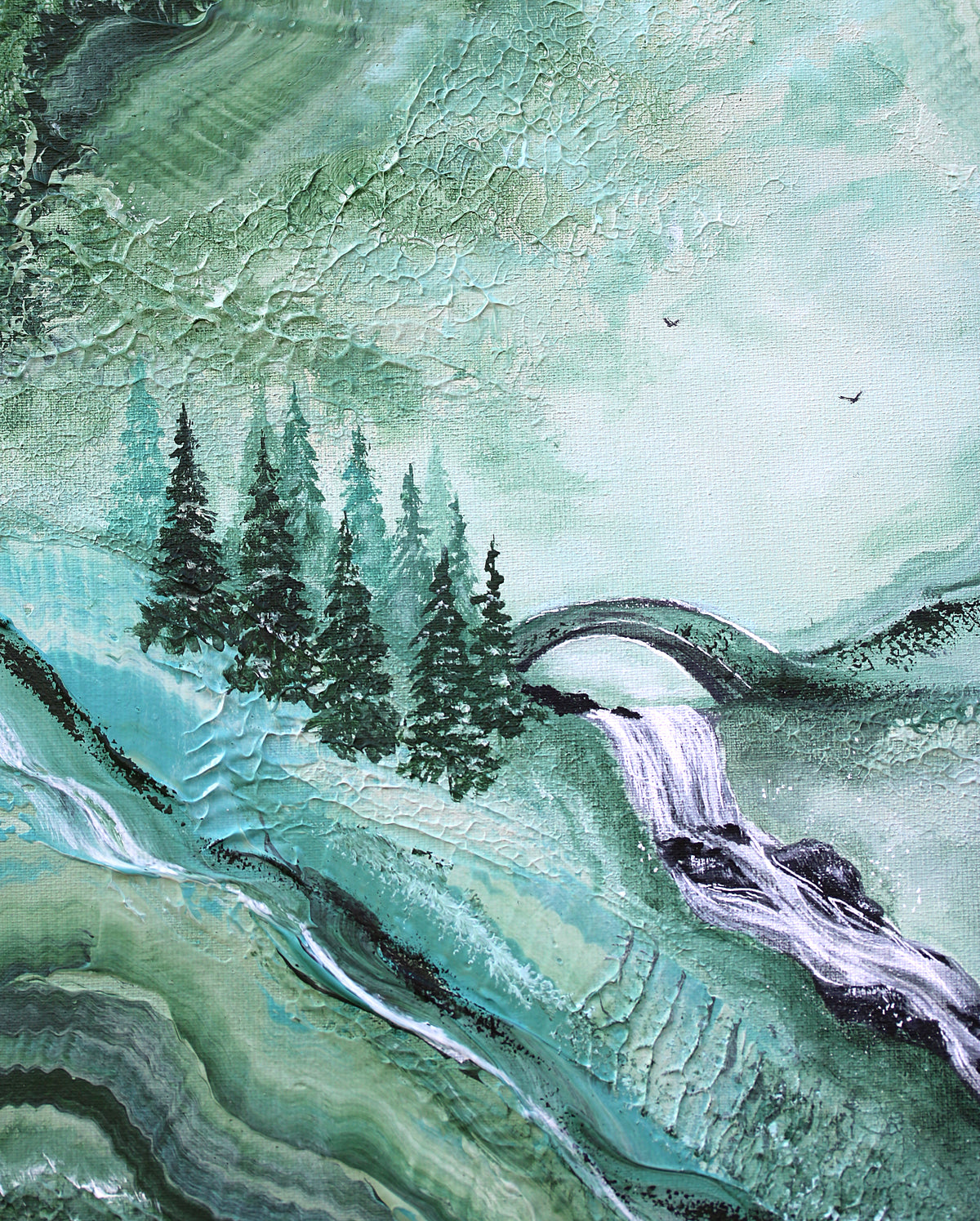 Forest stream 30x30cm