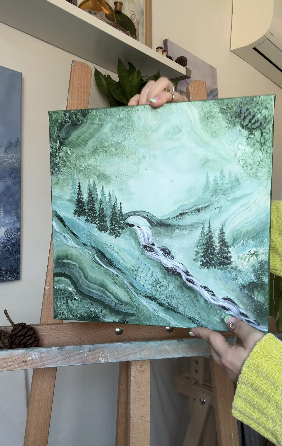 Forest stream 30x30cm