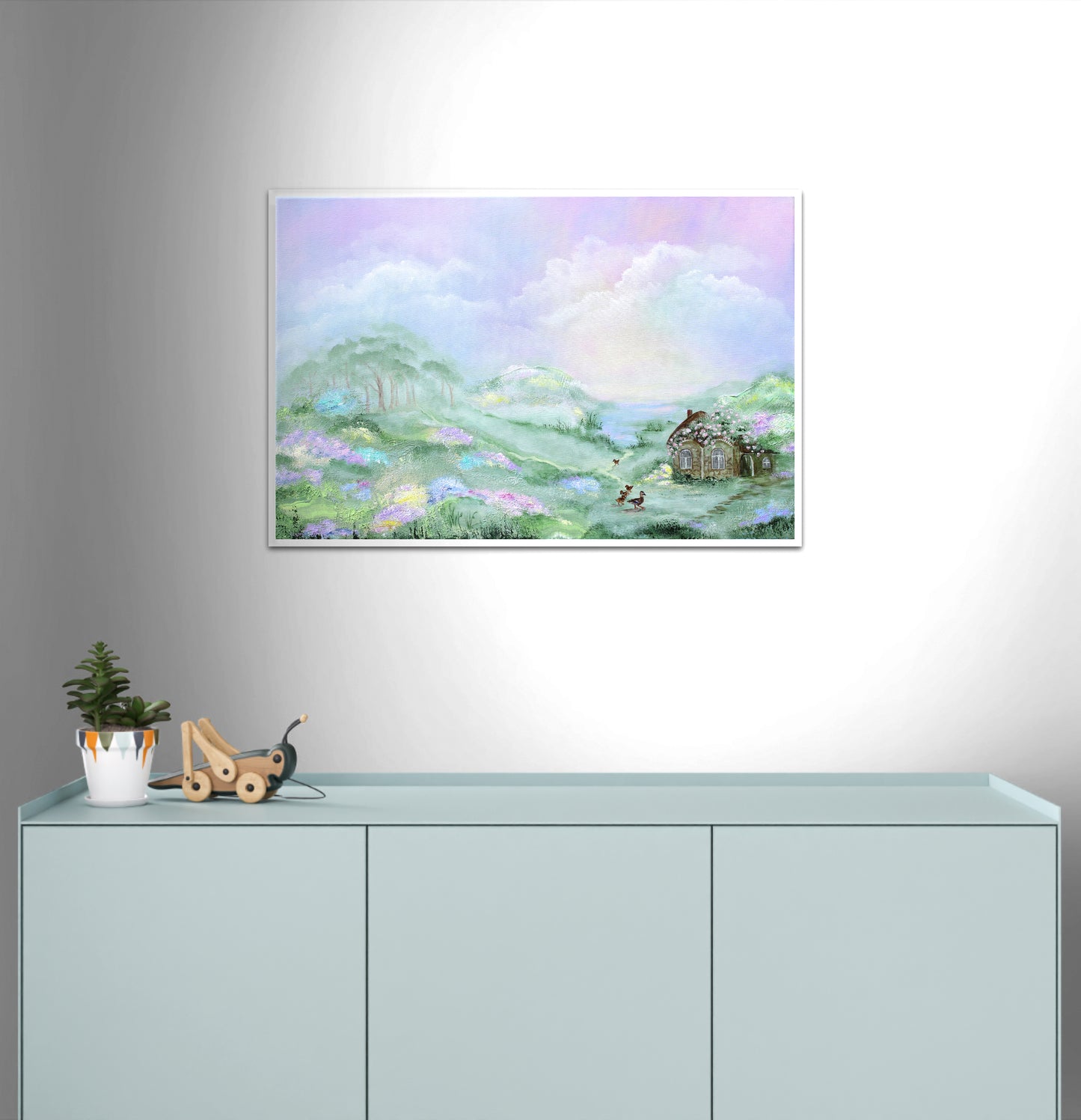 Can't be late for luncheon 60x40cm