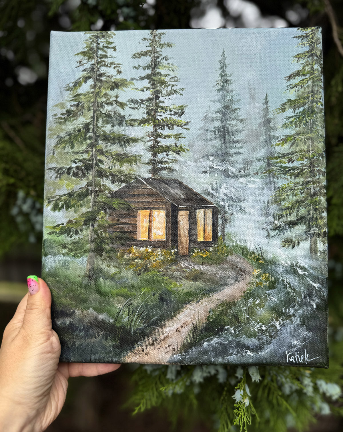 Away from the city 25x30cm