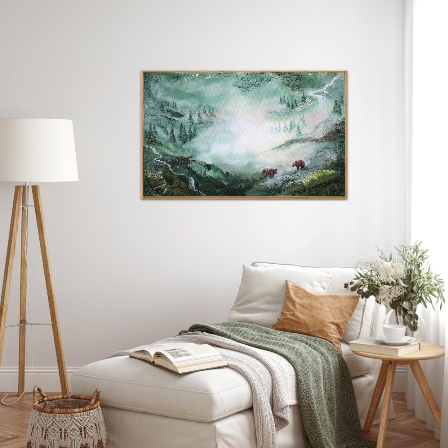 Deeper into the forest 80x50cm