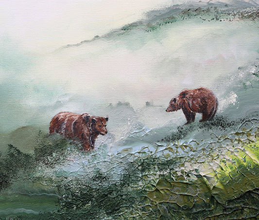 Deeper into the forest 80x50cm