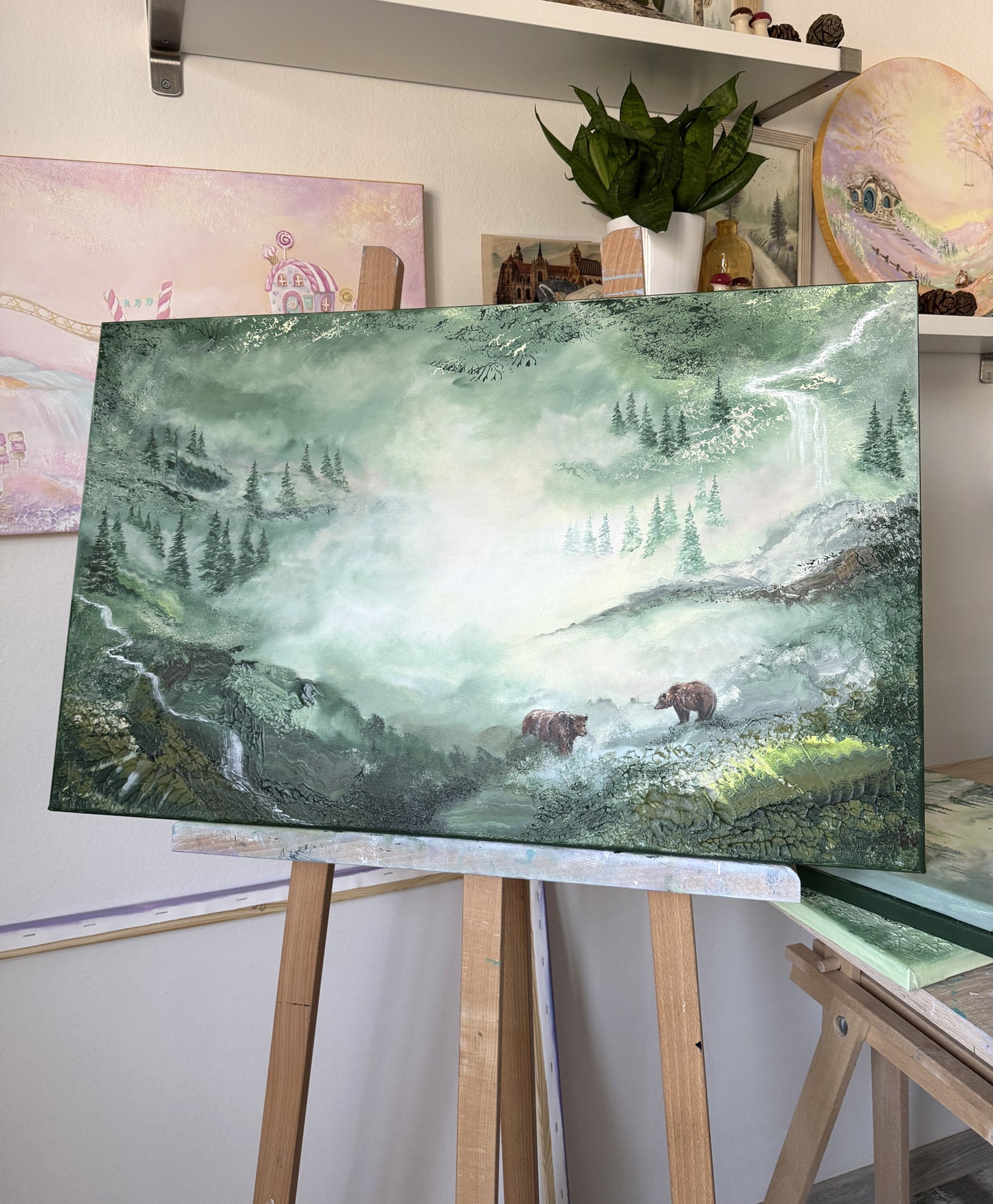 Deeper into the forest 80x50cm
