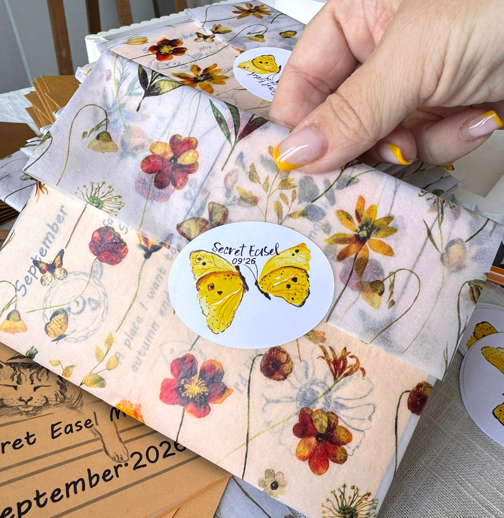 European snail mail club Secret Easel subscription