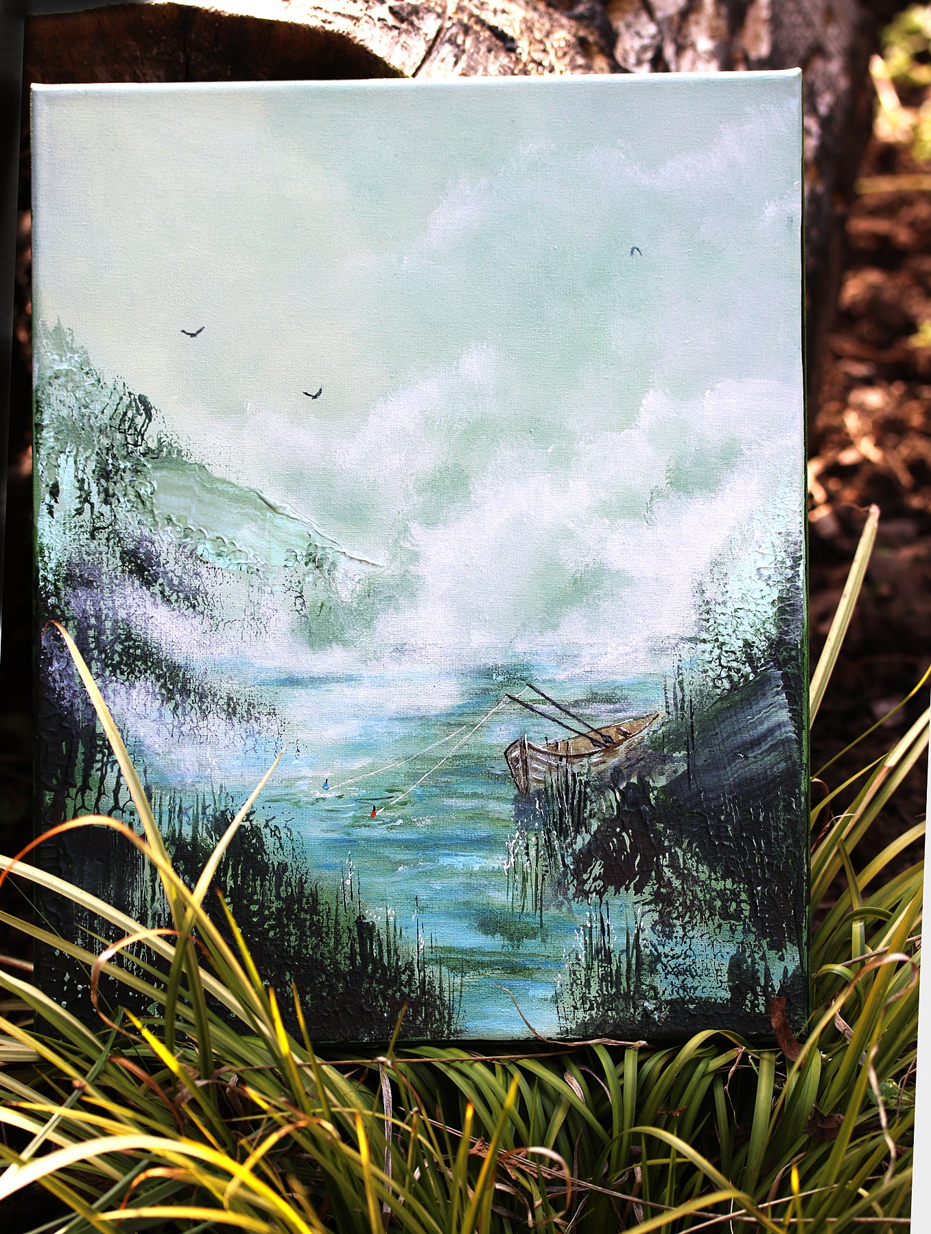Morning fishing 24x30cm