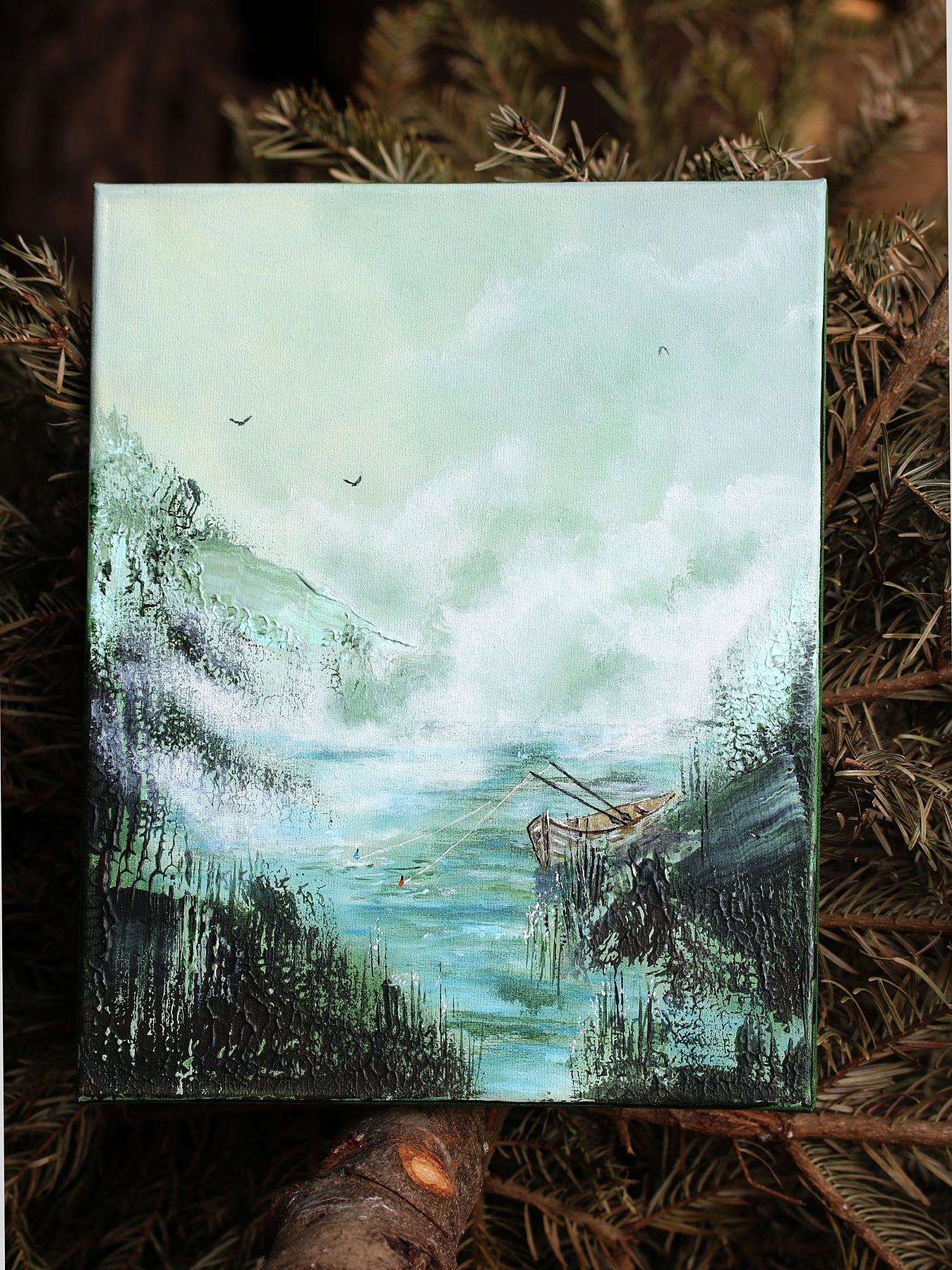 Morning fishing 24x30cm