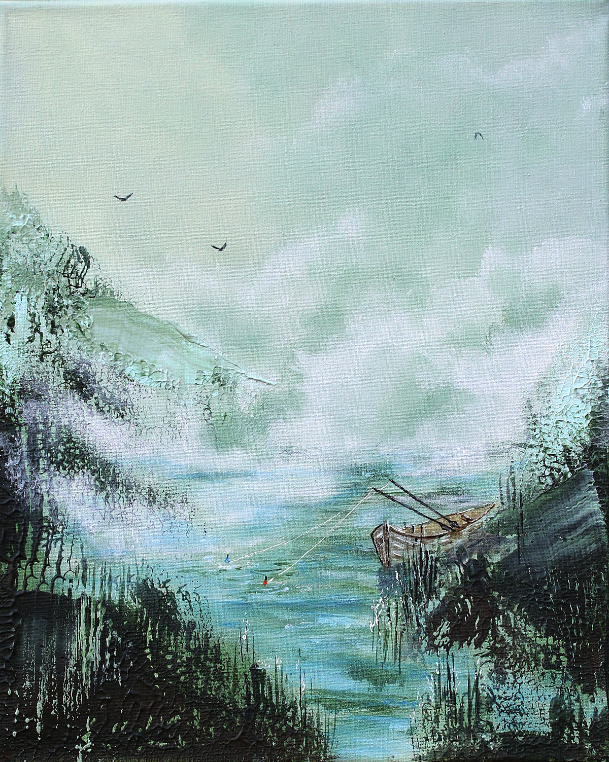 Morning fishing 24x30cm