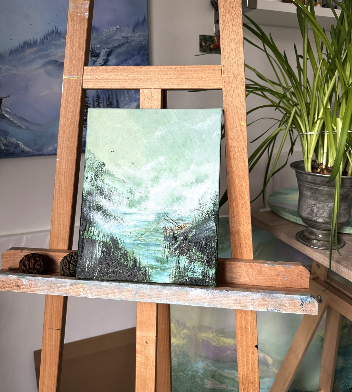 Morning fishing 24x30cm