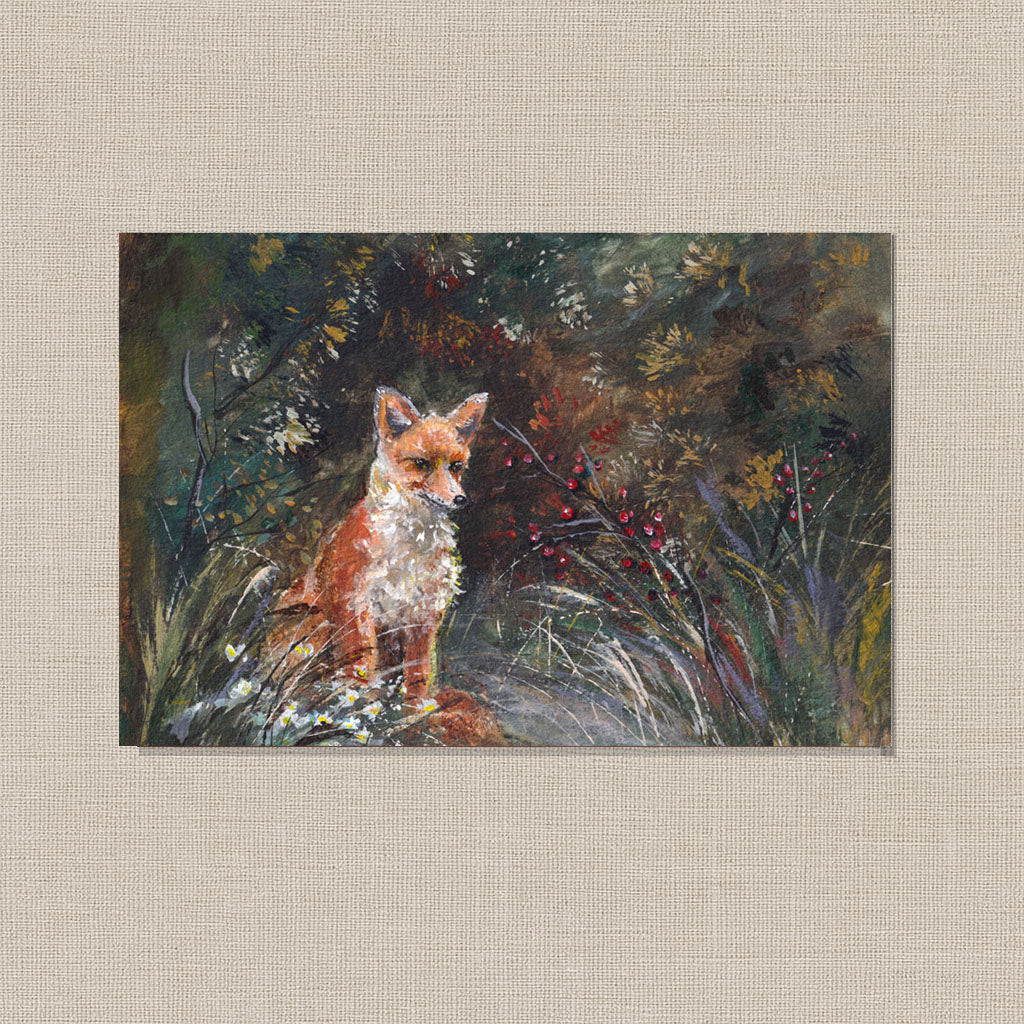Fox Among the Berries