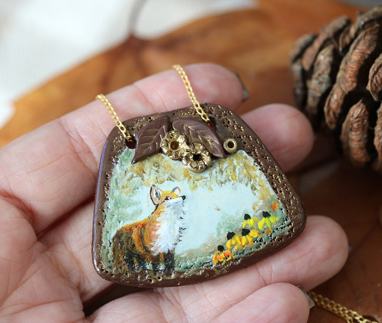 I Smell Autumn - Art Necklace