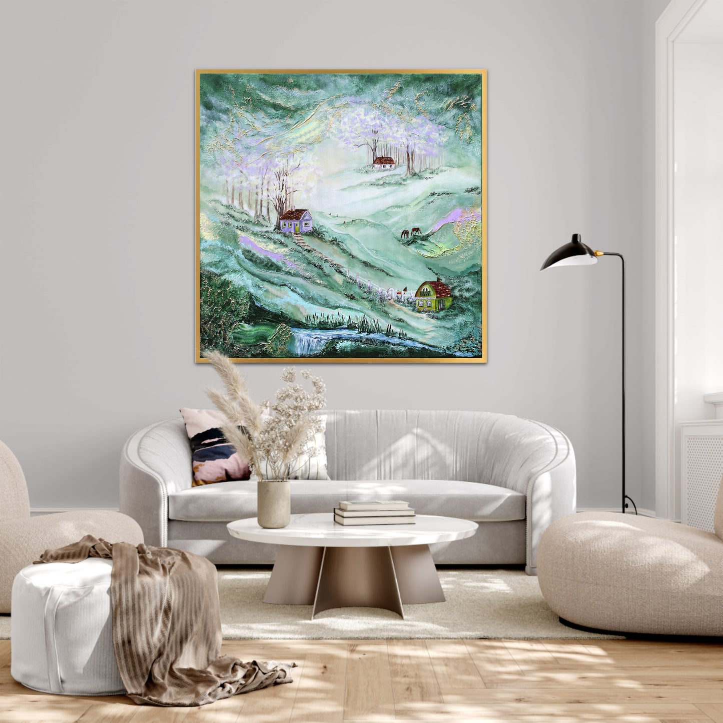 When wild garlic is blooming 80x80cm