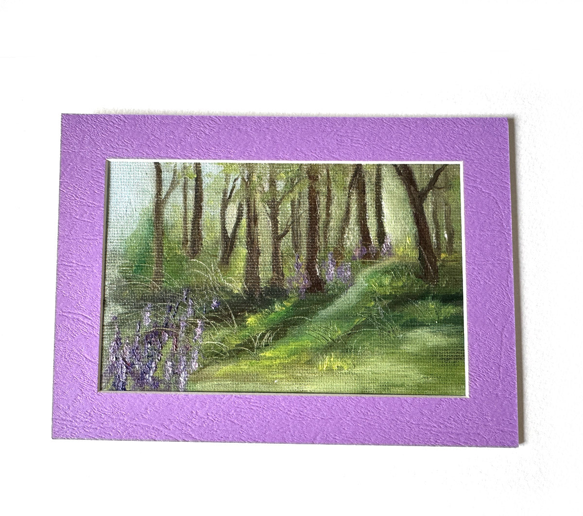 Forest with lupines (Oil)