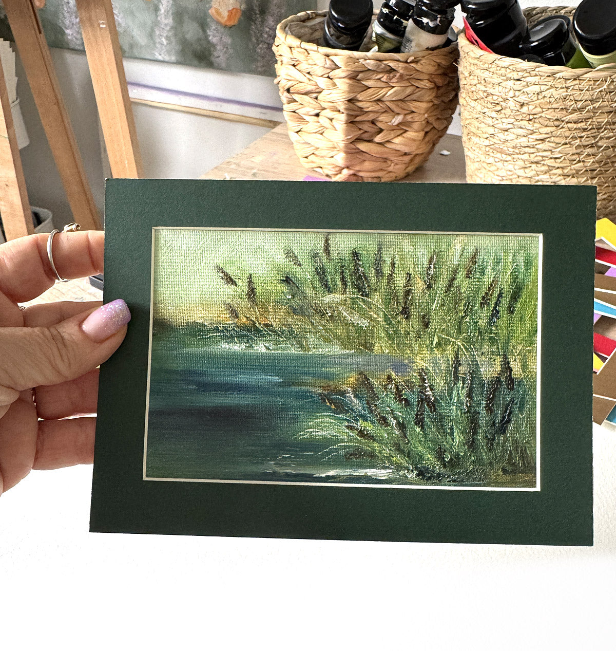 Pond with reeds