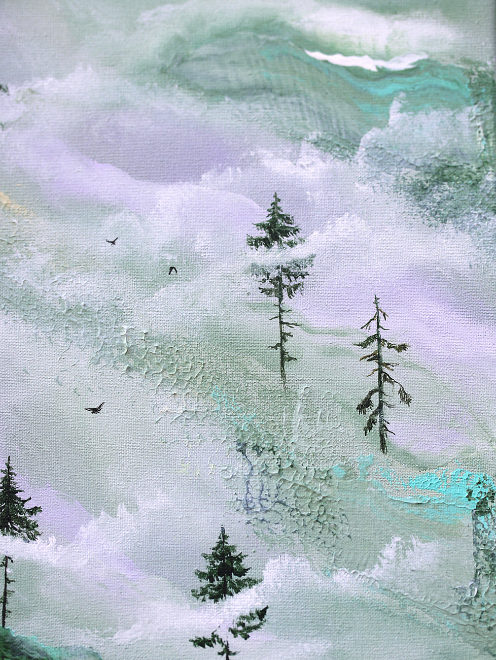Misty heights 24x30cm