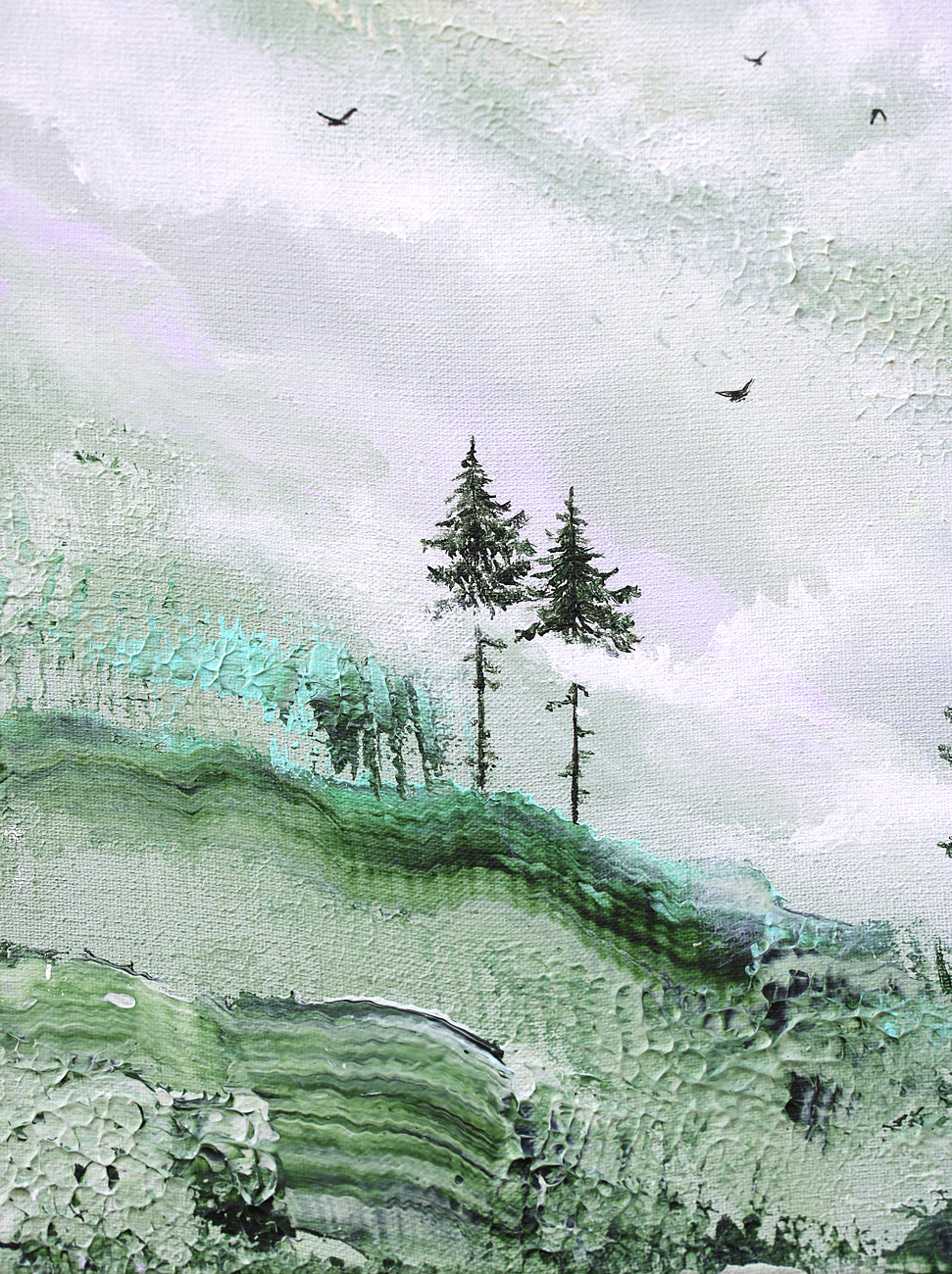 Misty heights 24x30cm