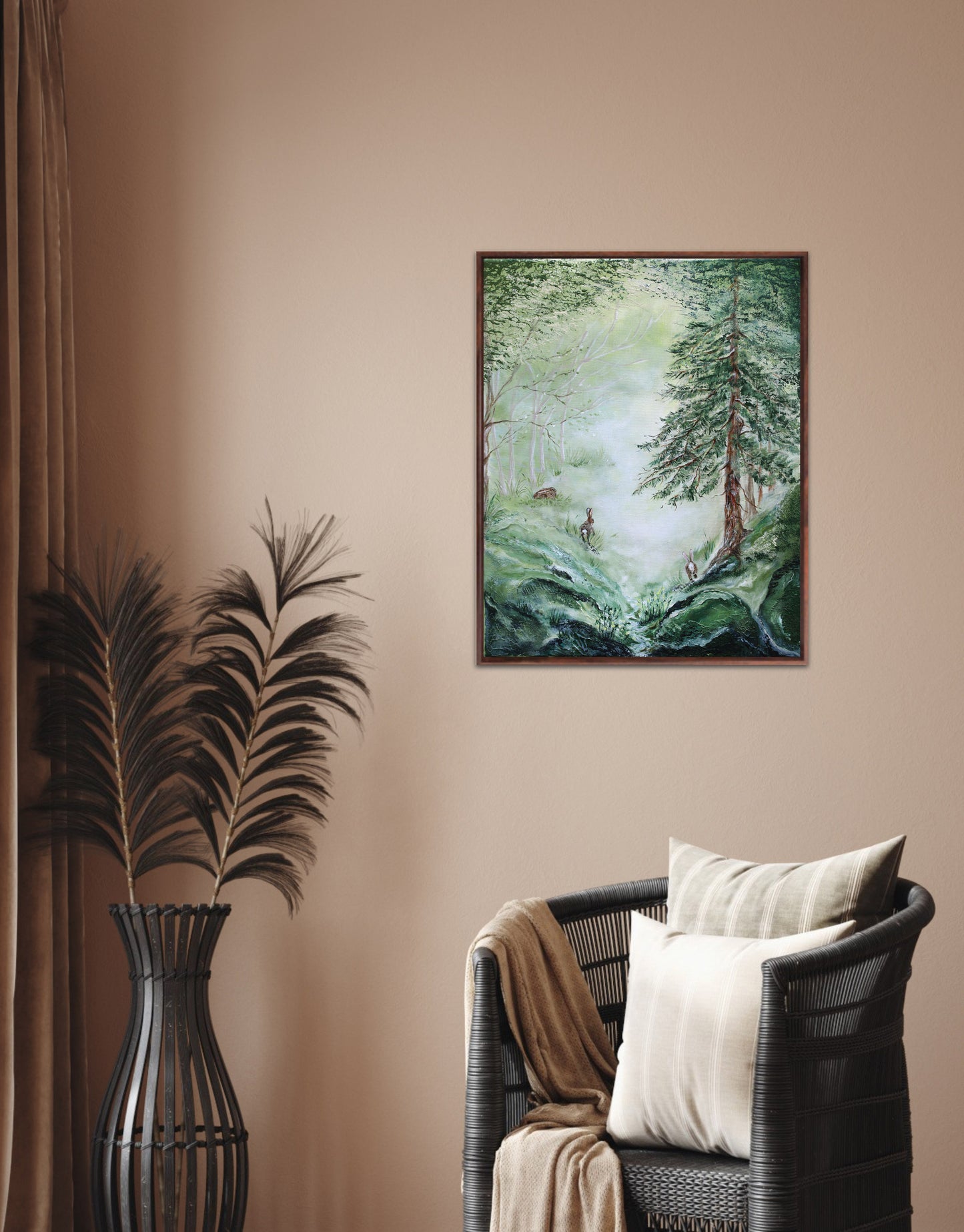 Postcard from forest friends 50x40cm