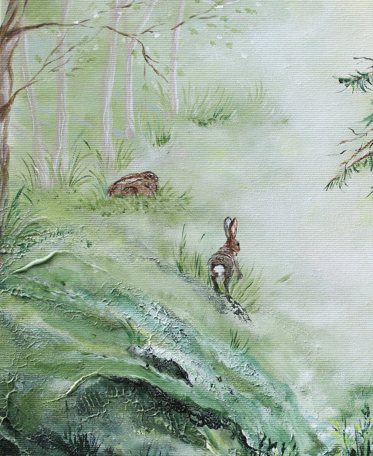 Postcard from forest friends 50x40cm