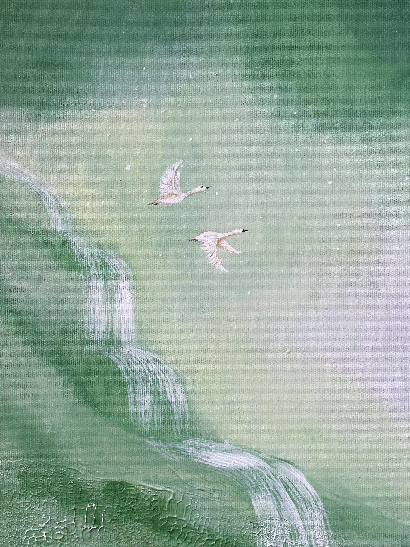 Veil of streams 50x50cm