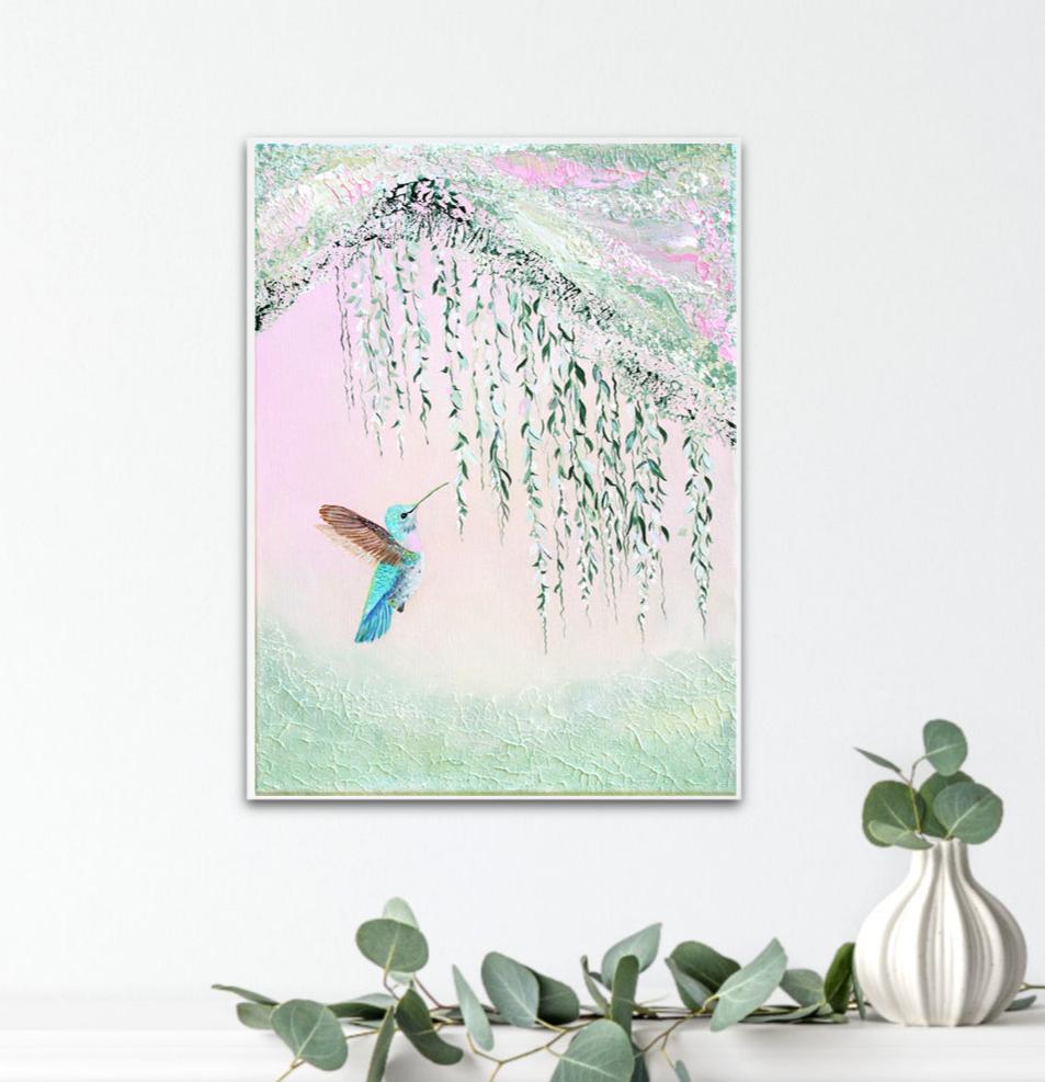 Sparkling hummingbird 30x40cm