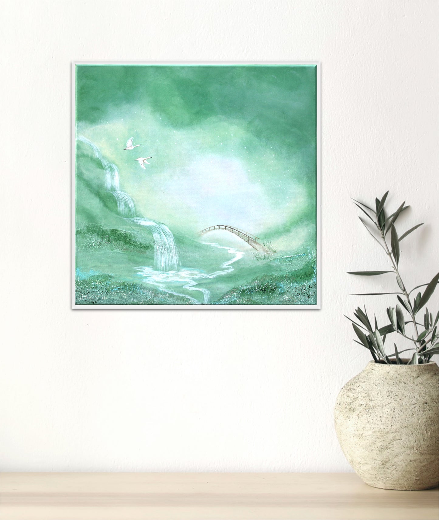 Veil of streams 50x50cm