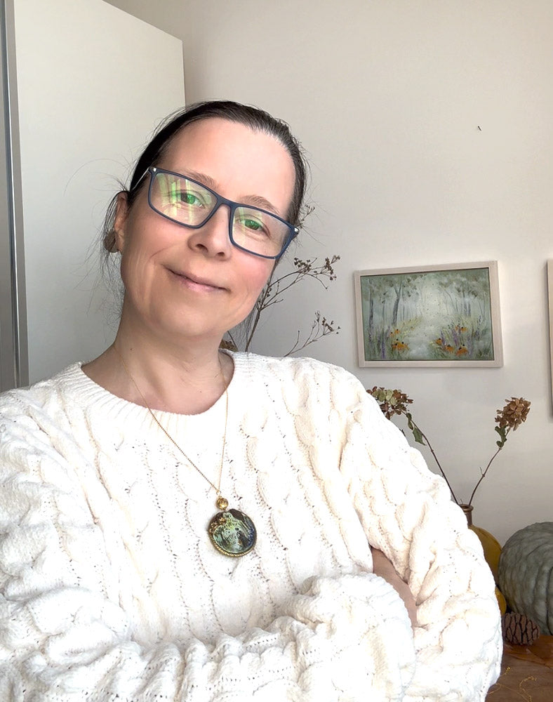 Late Autumn Promise - Art Necklace