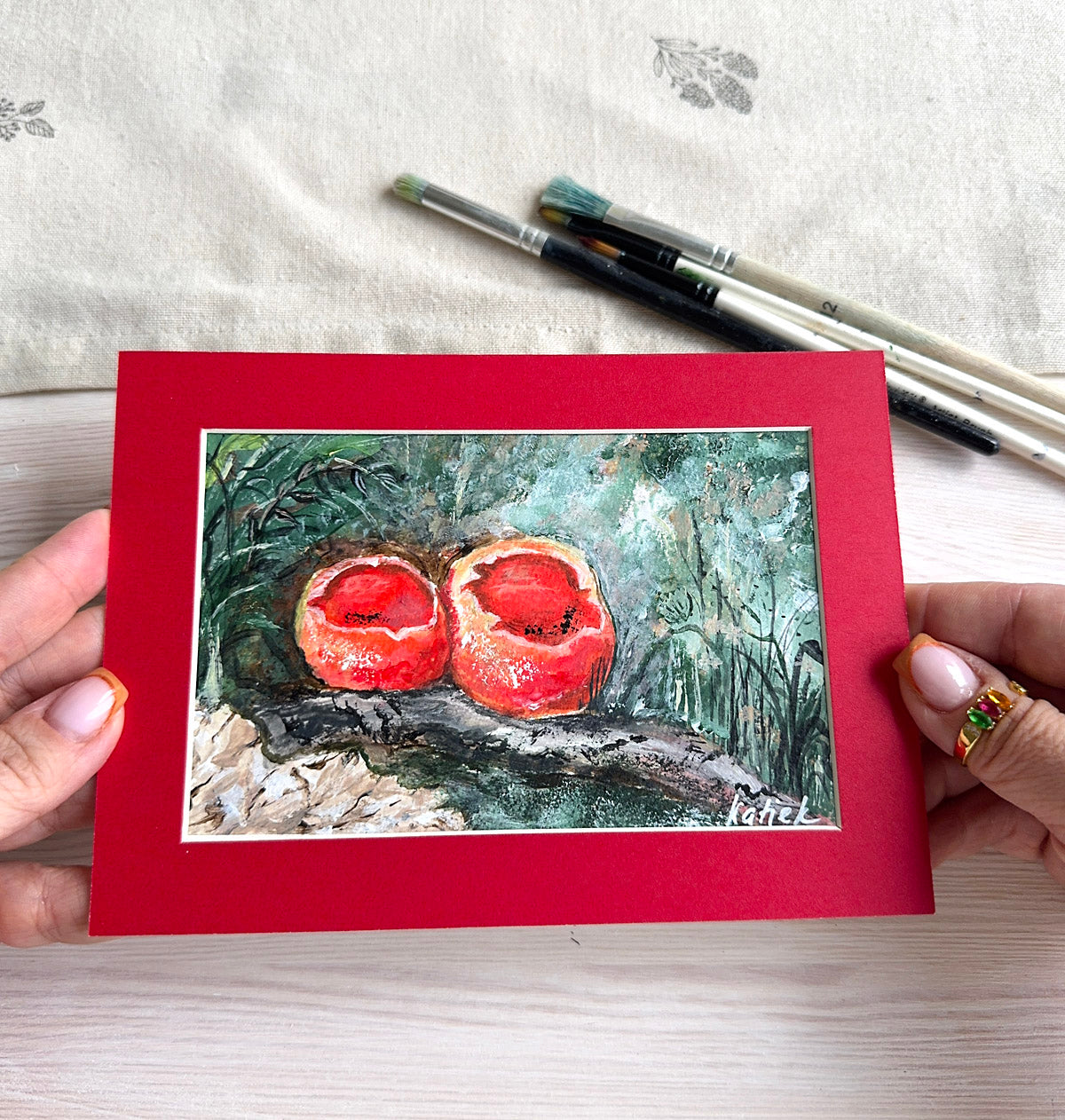 Scarlet Elf Cap Mushrooms