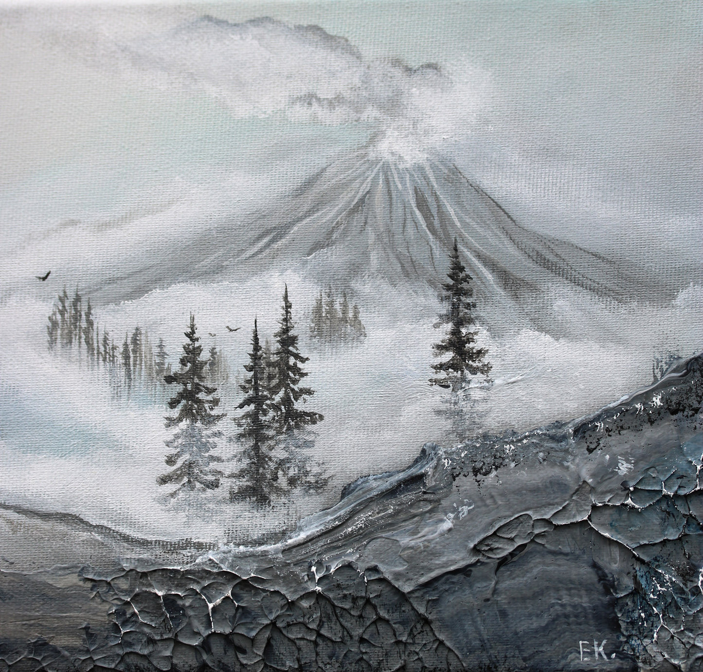 Sleeping volcano 20x40cm