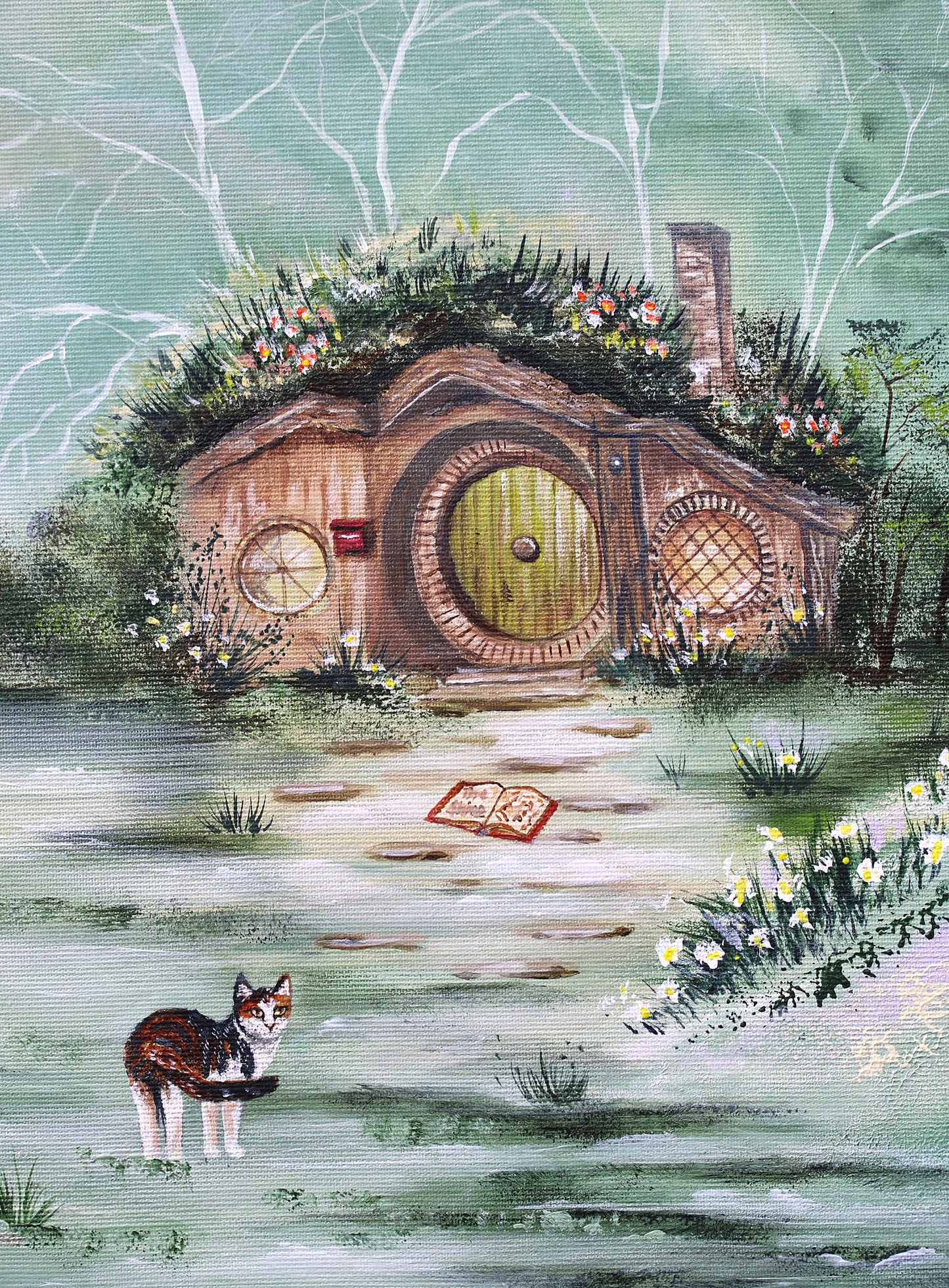 The cozy cottage 80x60cm