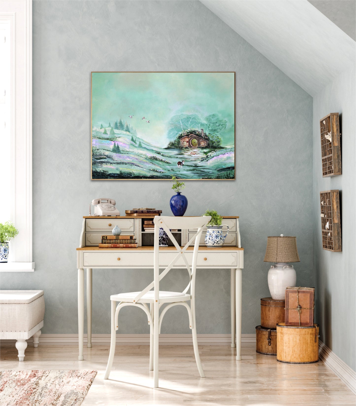 The cozy cottage 80x60cm