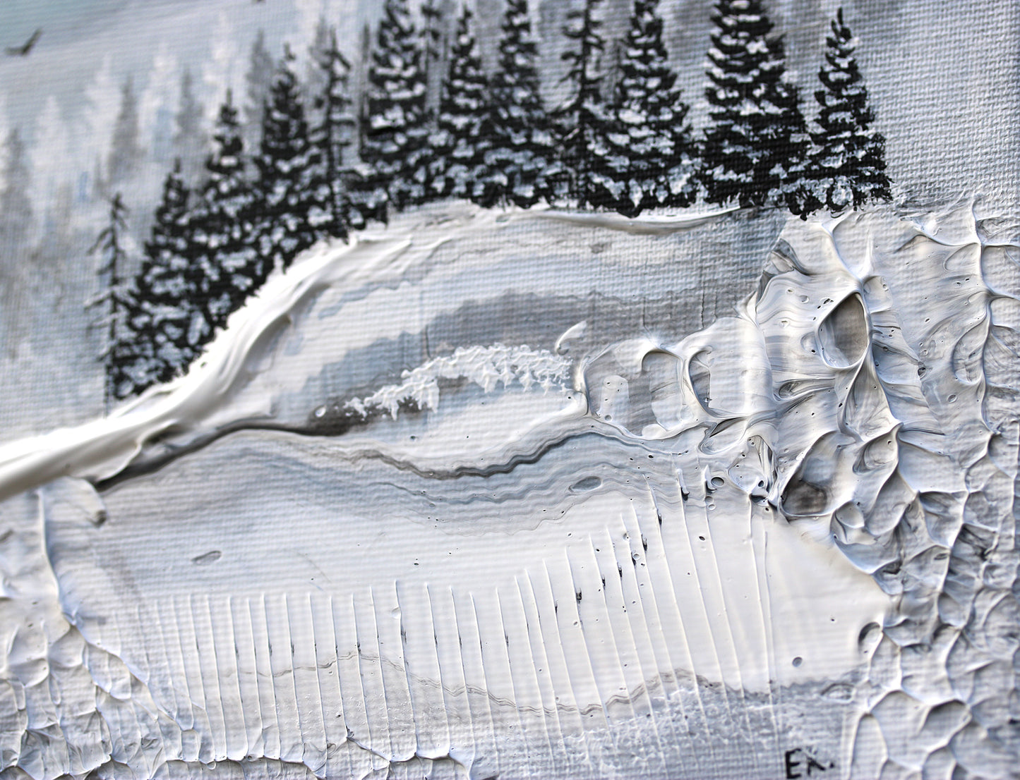 The silent watcher 20x40cm