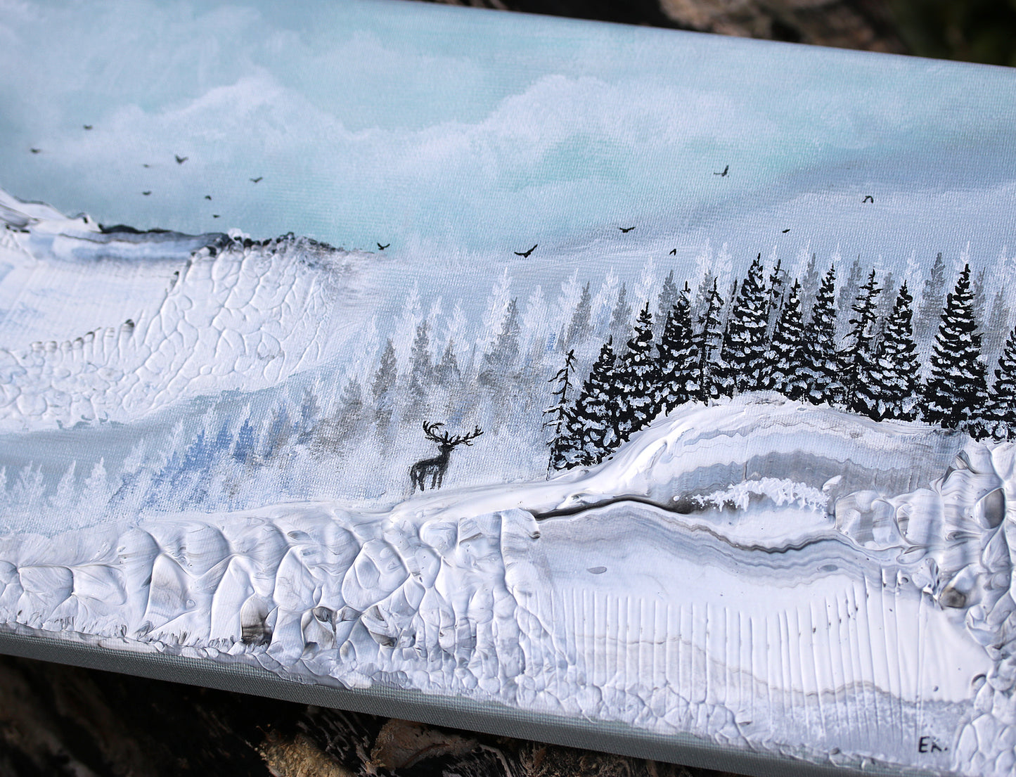 The silent watcher 20x40cm