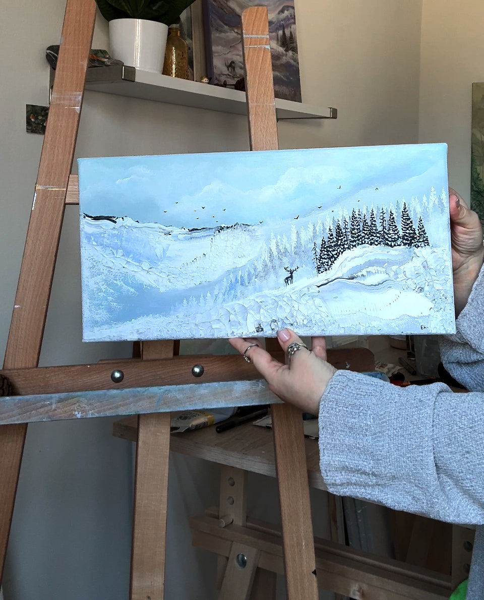 The silent watcher 20x40cm