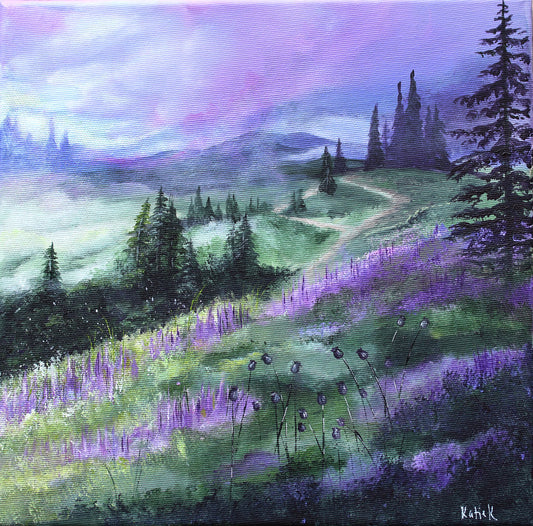 The woods where all lost things turn violet 30x30cm