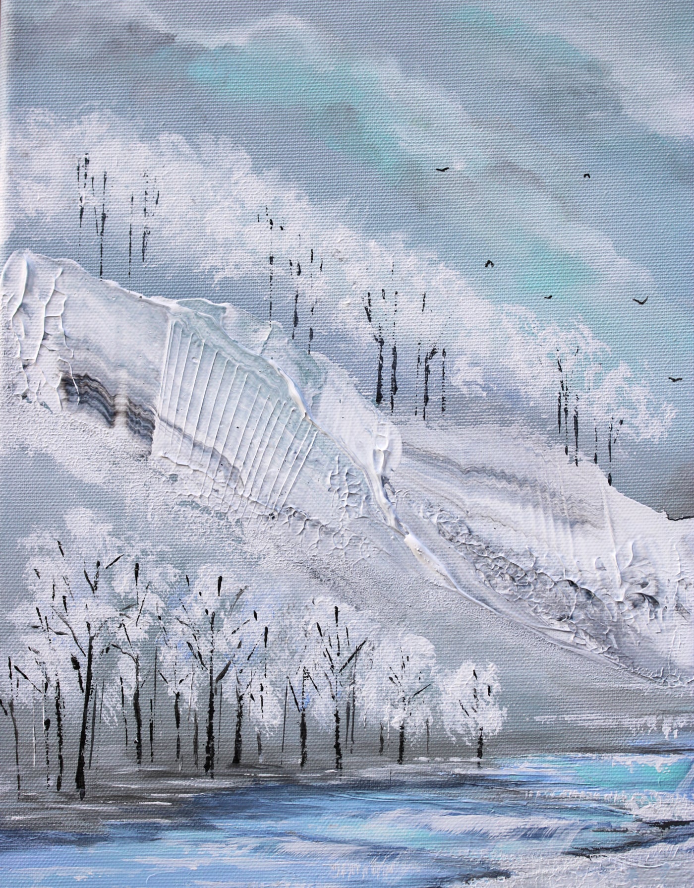 Through the snow 60x40cm