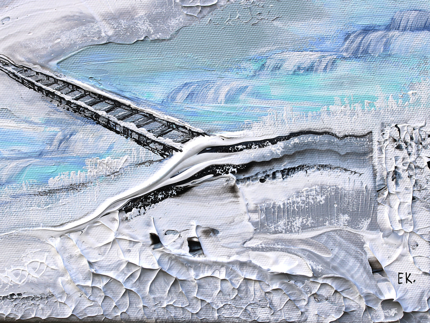 Through the snow 60x40cm