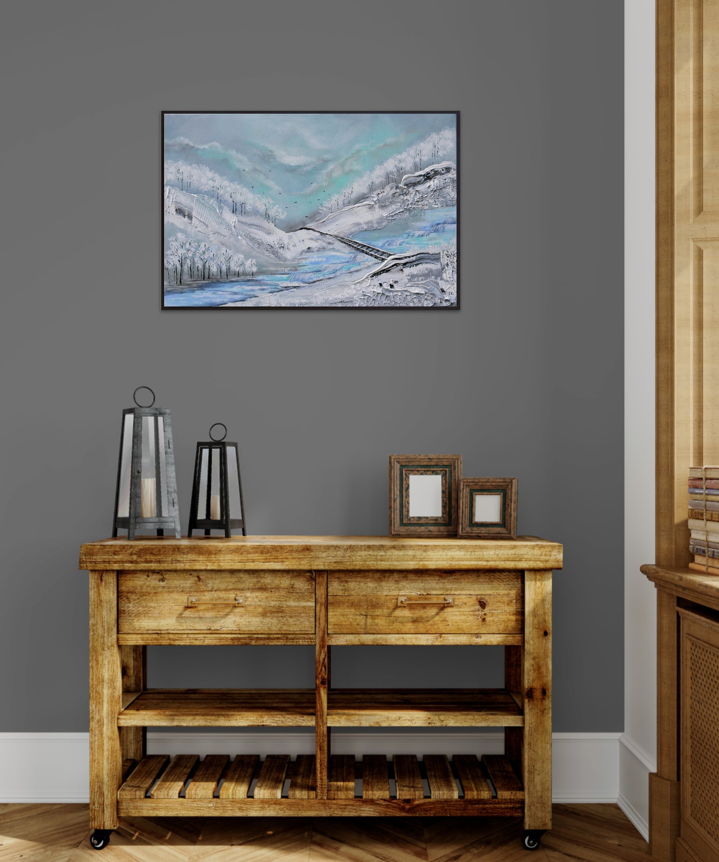 Through the snow 60x40cm