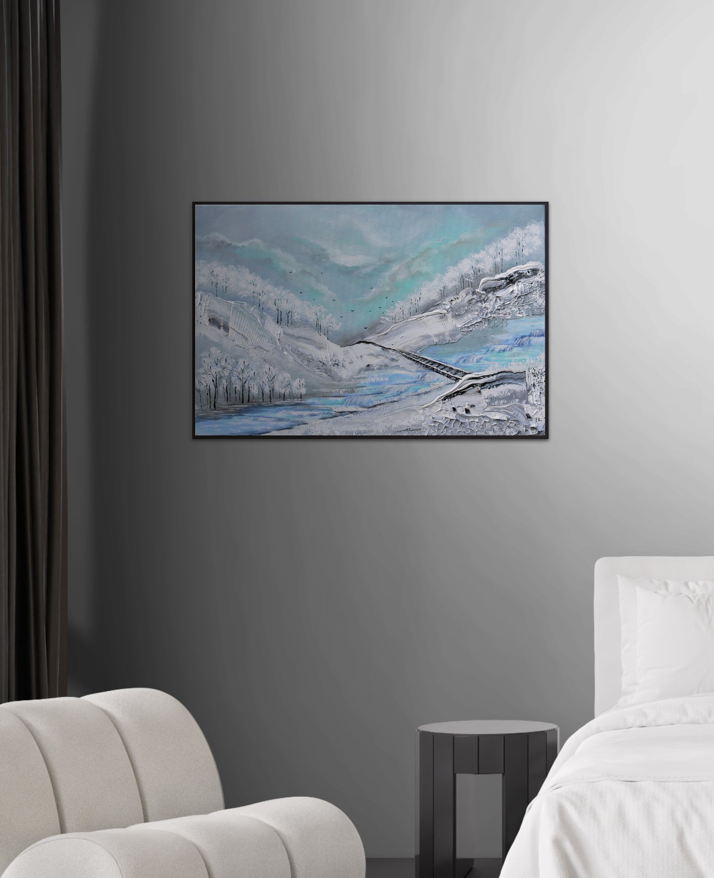 Through the snow 60x40cm