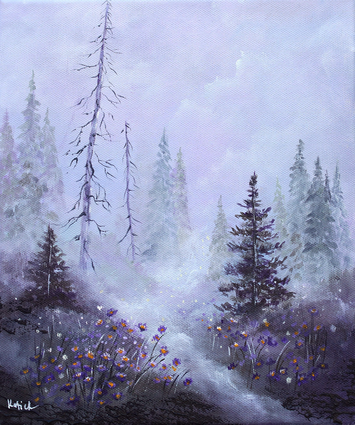 Twilight flowers 25x30cm