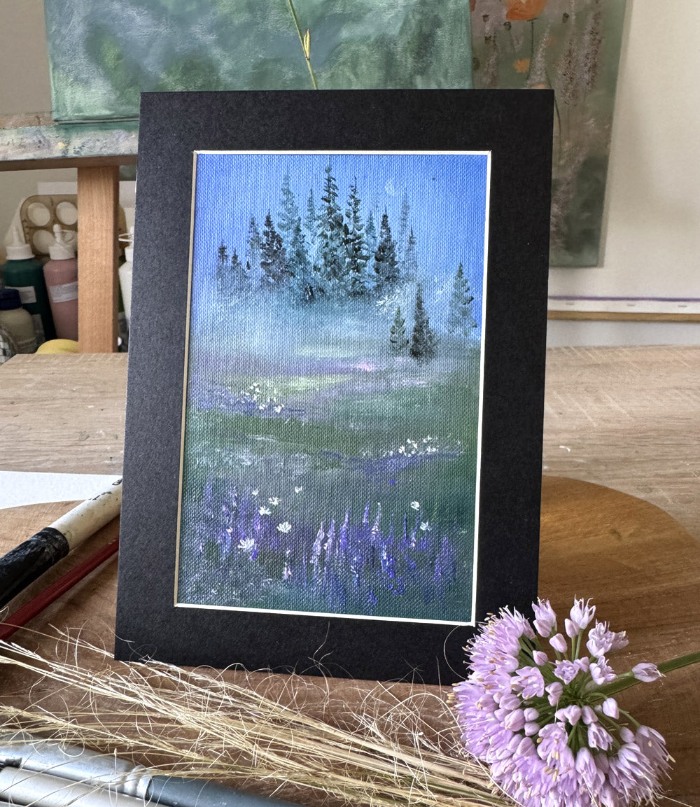 Nightfall in Bloom - August Diary Page