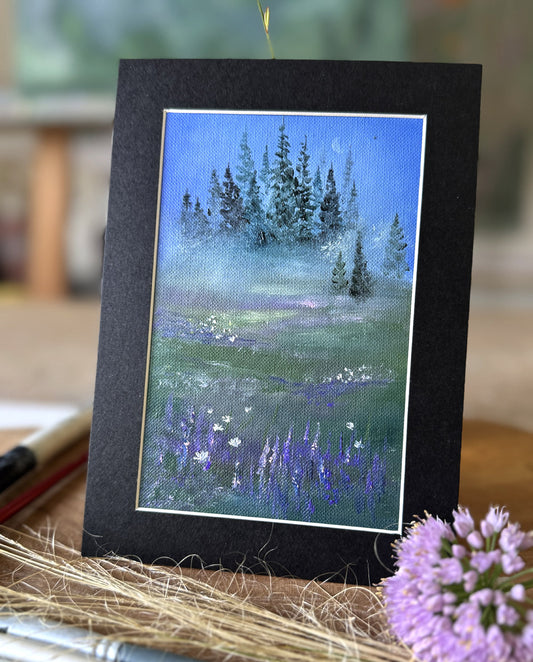 Nightfall in Bloom - August Diary Page